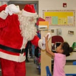 Santa was so delighted to be greeted with a big high five from one of his fans. 150x150 photo Santa was so delighted to be greeted with a big high five from one of his fans. 150x150 Potter Elementary School