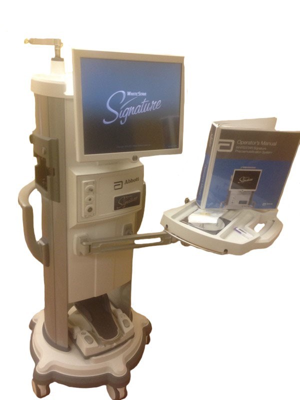 AMO Whitestar Signature Phaco Machine w Ellips FX Technology photo amo whitestar签名phaco机器w eltips fx技术Alcon Infiniti Phaco Machine配有ozil和IP软件