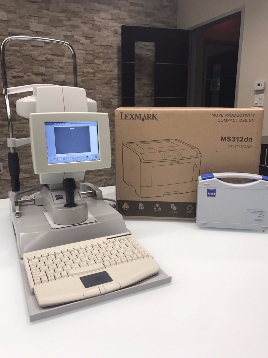 蔡司IOL主版5.4 with表，兄弟打印机和校准测试眼